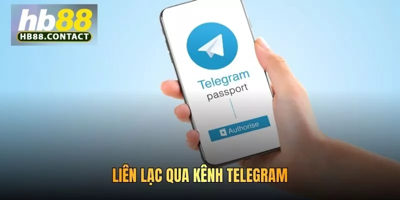 Liên lạc qua kênh telegram