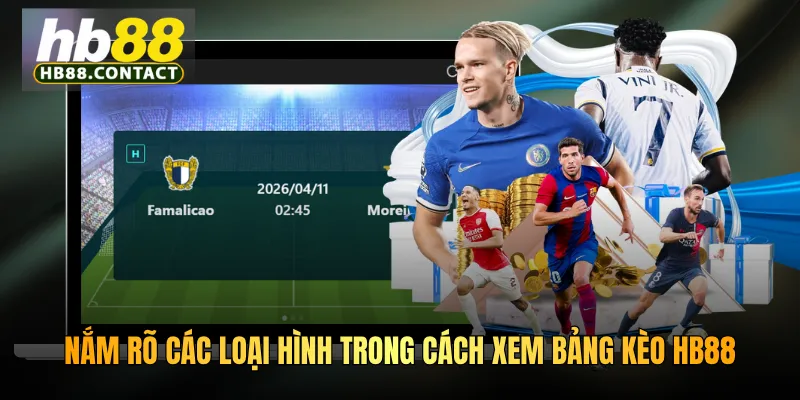 Nắm rõ các loại hình trong cách xem bảng kèo HB88
